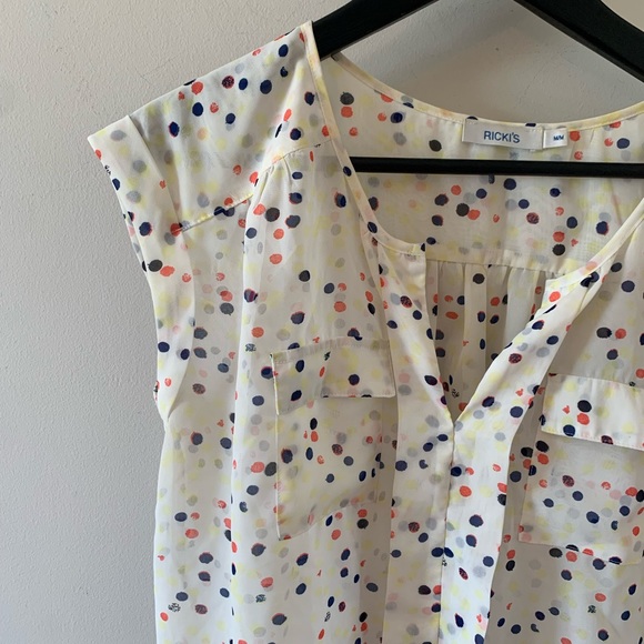 Ricki's Tops - Ricki’s / Sheer / Polka Dot / Blouse